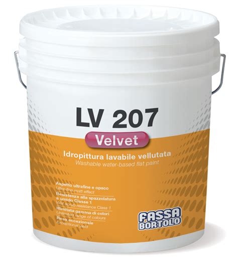 lv 207 velvet prezzo|Idropittura per interni superlavabile vellu.